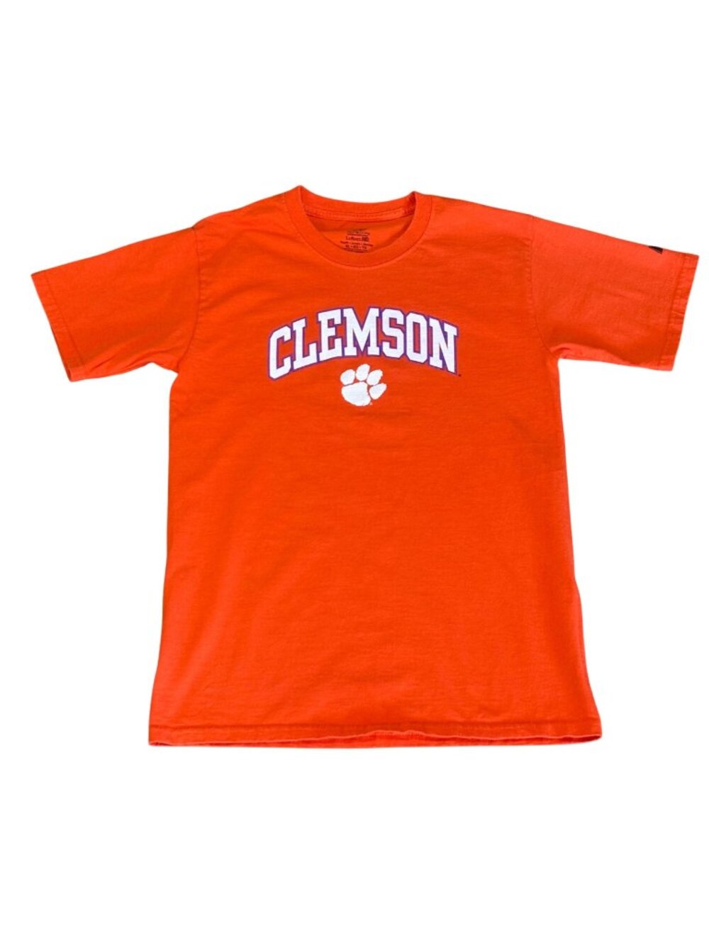 Clemson Tigers Youth XL Orange T-Shirt Short Sleeve Logo Tee